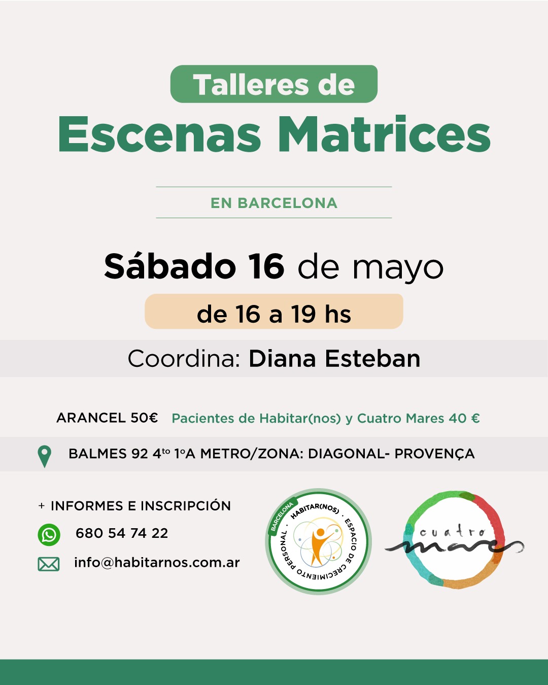 Taller de Escenas Matrices - Barcelona