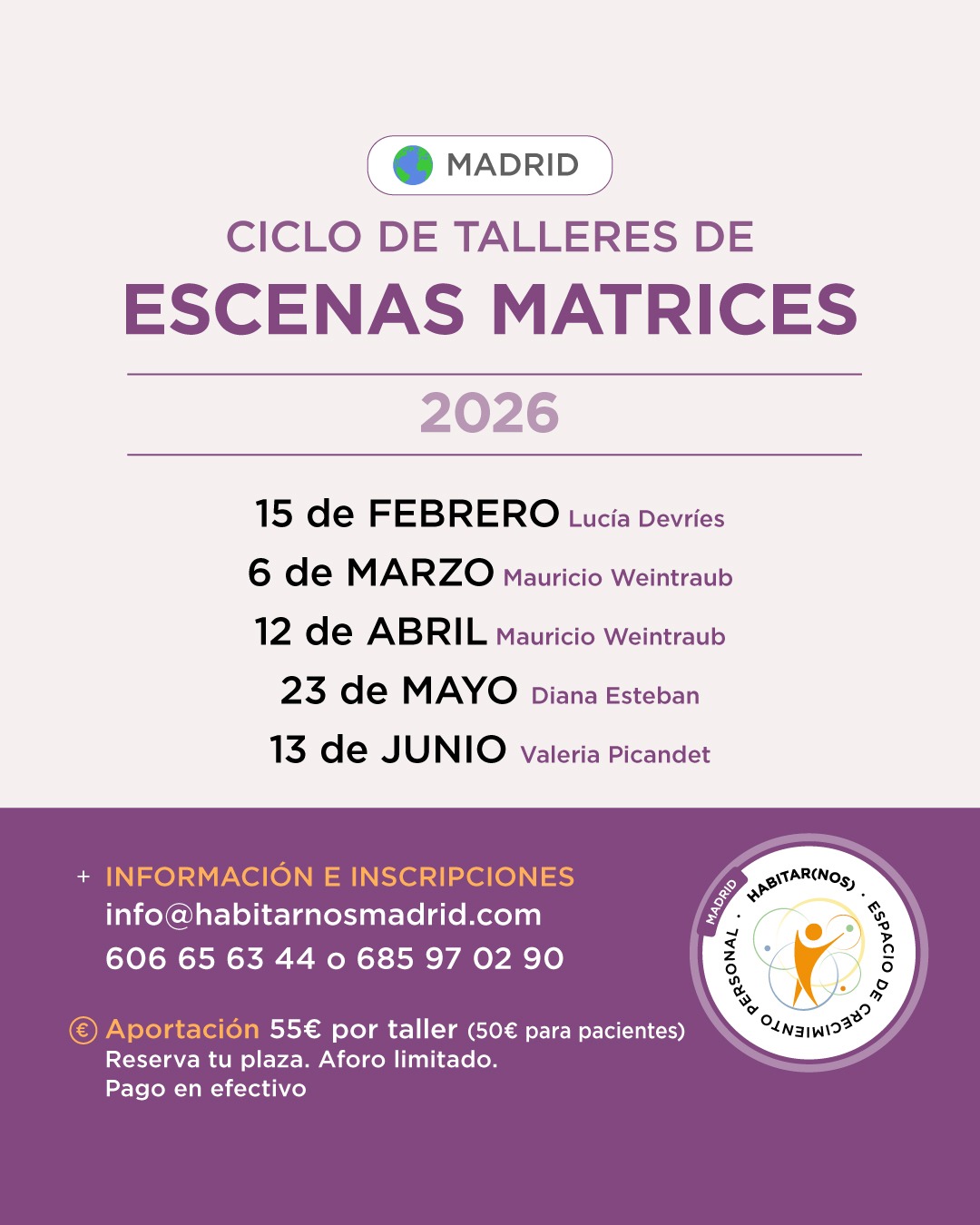 Talleres de Escenas Matrices - Madrid - Febrero/Junio 2026