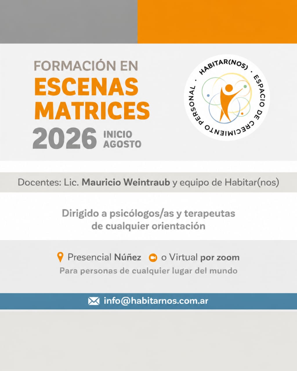 Formación en Escenas Matrices - Inicio: Agosto 2026