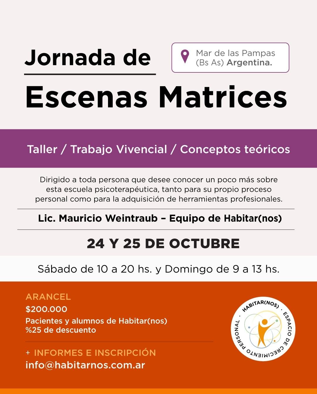 Jornada de Escenas Matrices - Mar de las Pampas (Argentina)