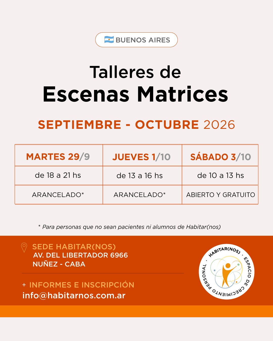 Talleres de Escenas Matrices - Buenos Aires