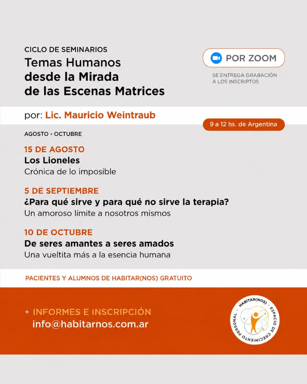 Seminarios 2026 - Agosto-Octubre